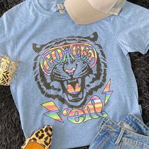Women's "Go Get'em" Tiger Short Sleeve Graphic Tee